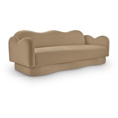 Bloom Camel Velvet Sofa