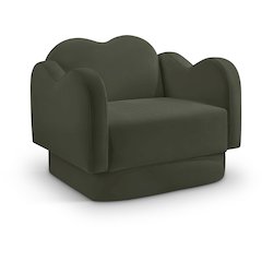 Bloom Green Velvet Chair