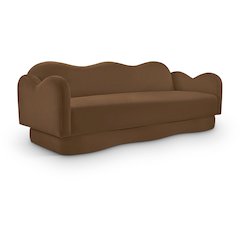 Bloom Saddle Velvet Sofa