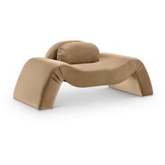 Austin Beige Velvet Chair