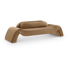 Austin Beige Velvet Sofa