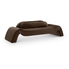 Austin Brown Velvet Sofa