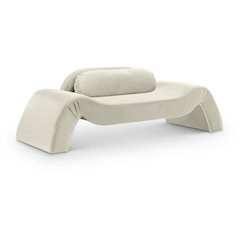 Austin Cream Velvet Loveseat