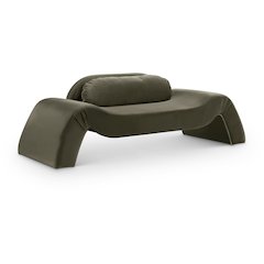 Austin Green Velvet Loveseat