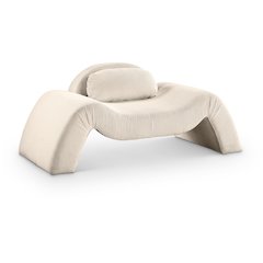 Austin Beige Corduroy Fabric Chair
