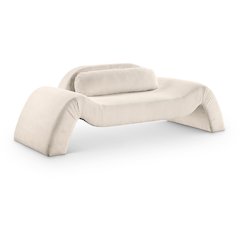 Austin Beige Corduroy Fabric Loveseat