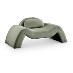 Austin Green Corduroy Fabric Chair