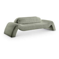 Austin Green Corduroy Fabric Sofa