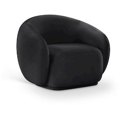 Emery Black Velvet Chair
