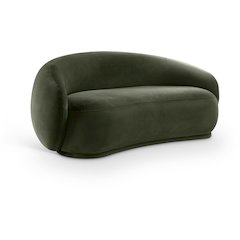 Emery Green Velvet Loveseat