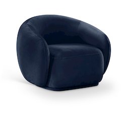 Emery Navy Velvet Chair