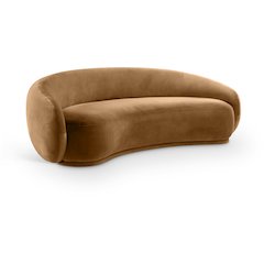 Emery Saddle Velvet Sofa