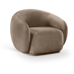 Emery Taupe Velvet Chair
