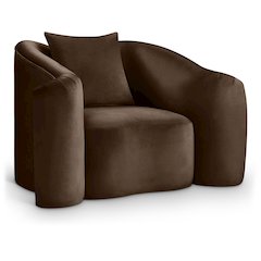 Destin Brown Velvet Chair