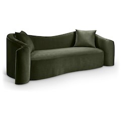 Destin Green Velvet Sofa