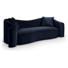 Destin Navy Velvet Sofa