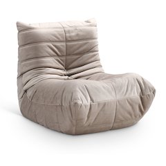 Relax Taupe Velvet Upholstered Chair