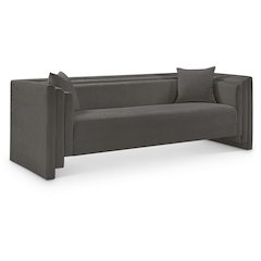 Everett Grey Chenille Fabric Sofa