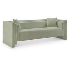Everett Mint Chenille Fabric Sofa