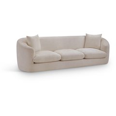 Penelope Beige Chenille Fabric Sofa