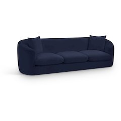Penelope Navy Chenille Fabric Sofa
