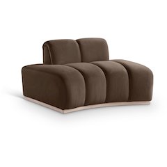 Jace Brown Velvet Chair