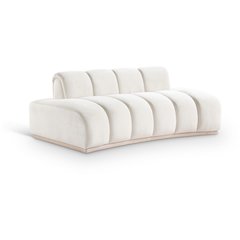 Jace Cream Velvet Loveseat