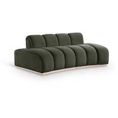 Jace Green Velvet Loveseat