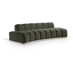 Jace Green Velvet Sofa