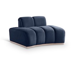 Jace Navy Velvet Chair