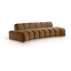 Jace Saddle Velvet Sofa