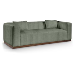 Mallina Green Vegan Leather Sofa