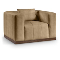 Mallina Tan Vegan Leather Chair