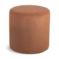 Roy Cognac Microsuede Fabric Ottoman/Stool