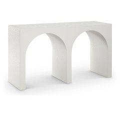 June Cream Oak Console Table