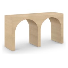 June White Oak Console Table