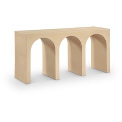 June White Oak Console Table