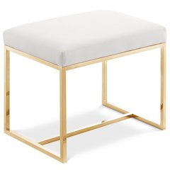 Monroe Gold Ottoman / Stool