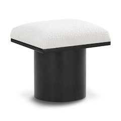 Pavilion Cream Boucle Fabric Bench/Stool