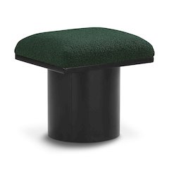 Pavilion Green Boucle Fabric Bench/Stool