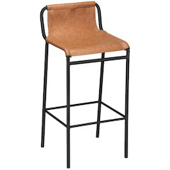 Dax Cognac Vegan Leather Counter Stool