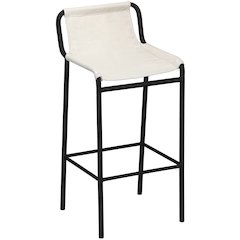 Dax Cream Vegan Leather Counter Stool