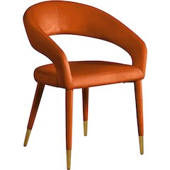 Destiny Cognac Velvet Dining Chair