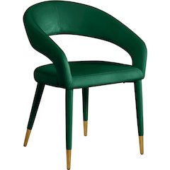 Destiny Green Velvet Dining Chair
