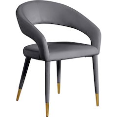 Destiny Grey Velvet Dining Chair
