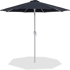Fiji Black Fabric Patio Umbrellas