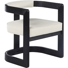 Manchester Cream Vegan Leather Dining Chair