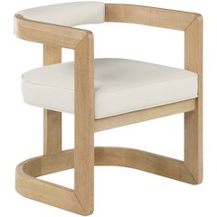 Manchester Cream Vegan Leather Dining Chair