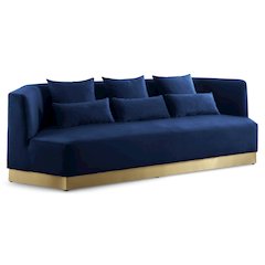 Marquis Navy Velvet Sofa