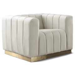 Marlon Cream Velvet Chair